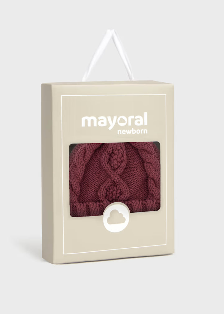 Completo cappello e guanti in tricot neonato Mayoral