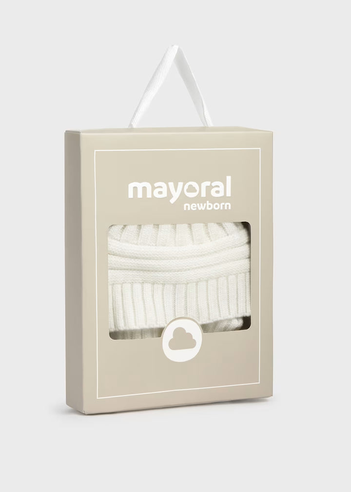 Completo cappello e manopole neonata Mayoral