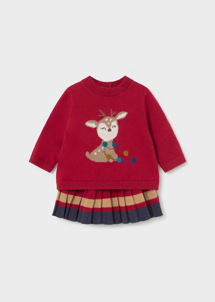 Completo maglione e gonna tricot neonata Mayoral