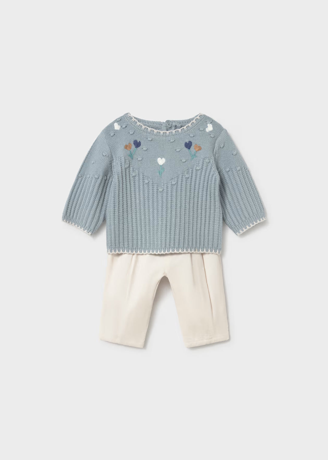 Completo maglione e pantalone neonata Mayoral