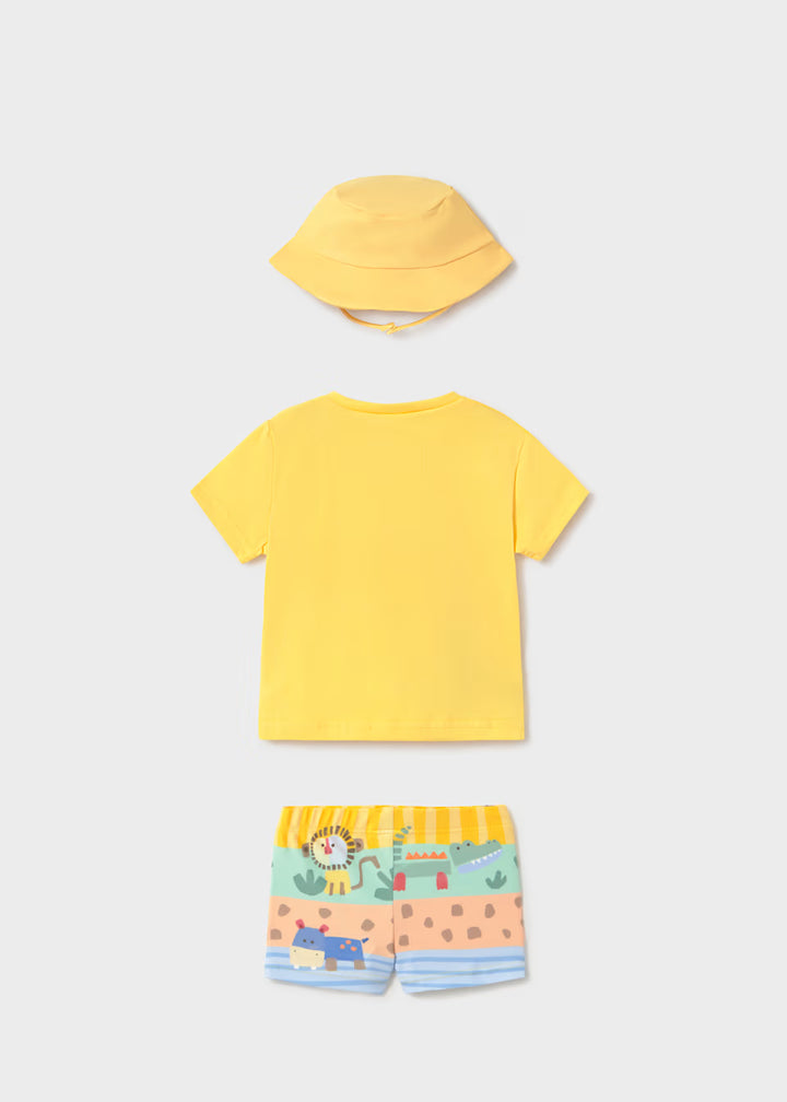 Set 3 pezzi con costume neonato Mayoral