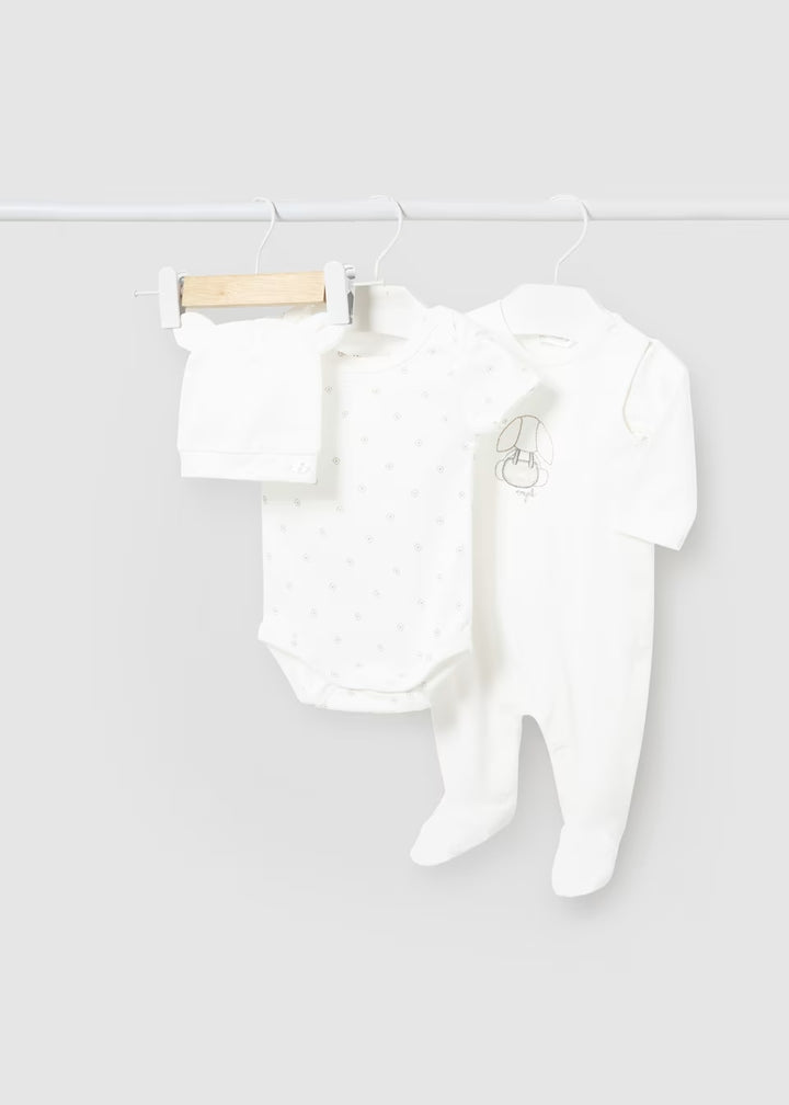 3-piece cotton baby romper set