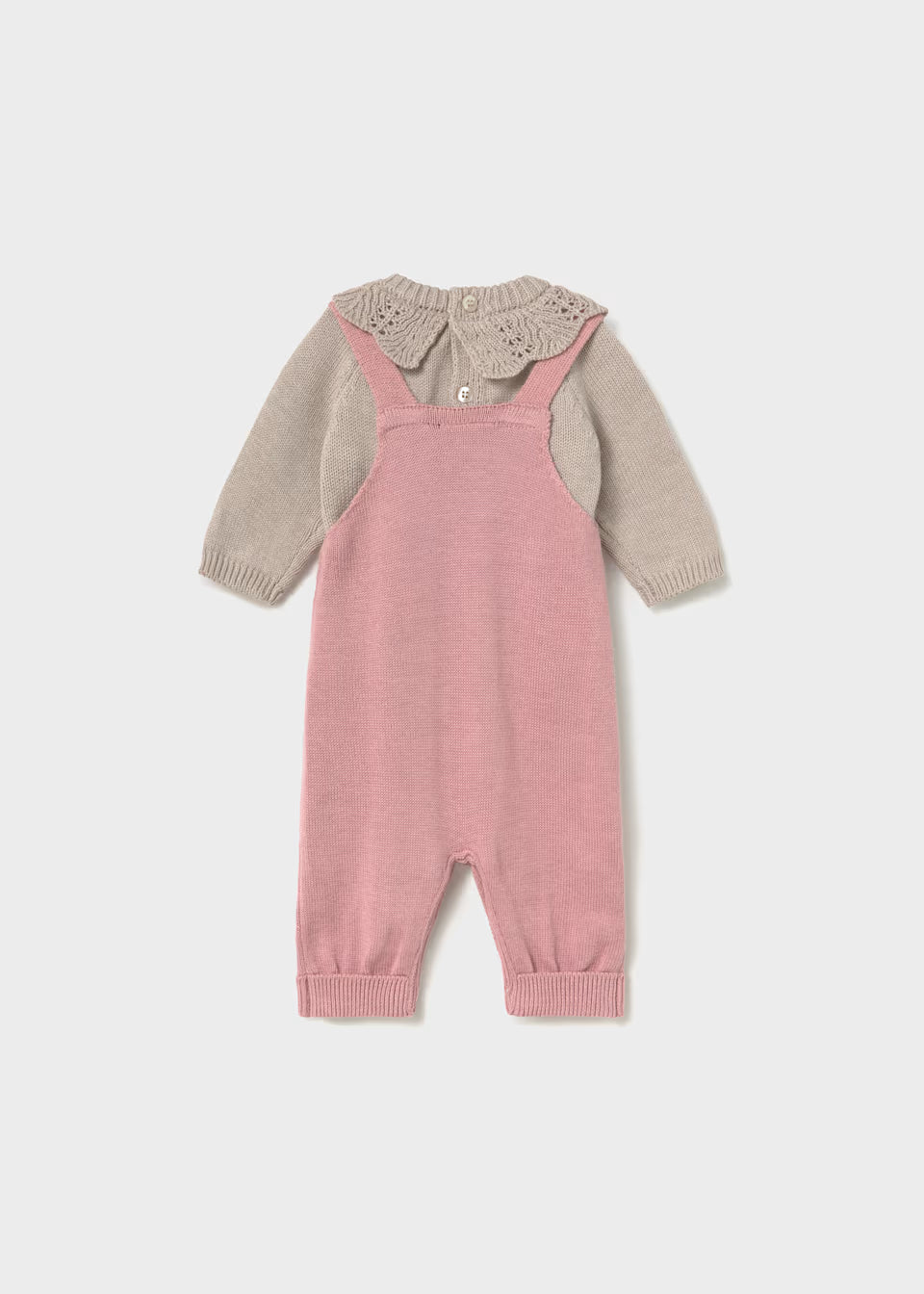 Completo con salopette e maglione neonata Mayoral