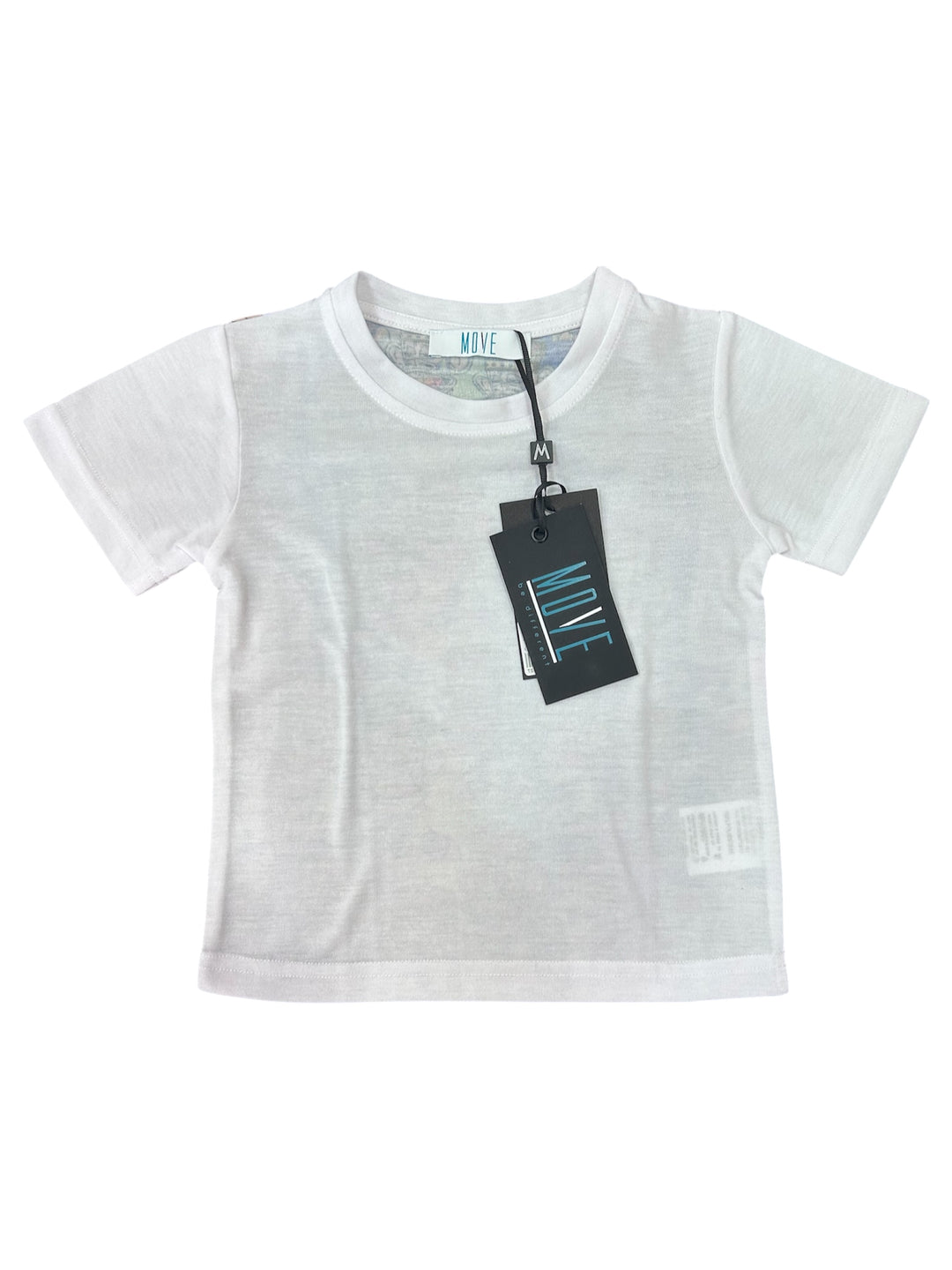 Maglietta a maniche corte con stampa sul retro baby maschio MOVE