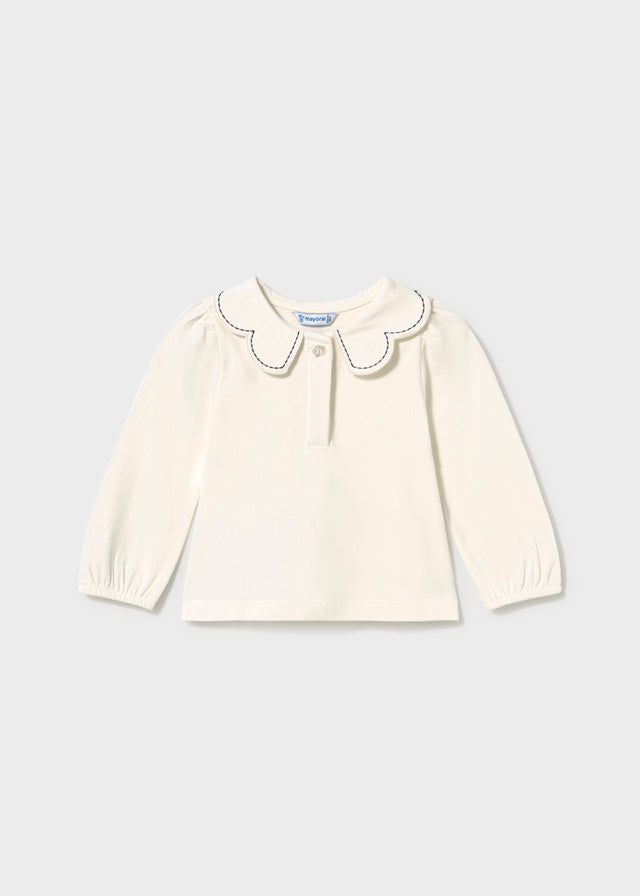 Polo manica lunga con colletto baby girl Mayoral