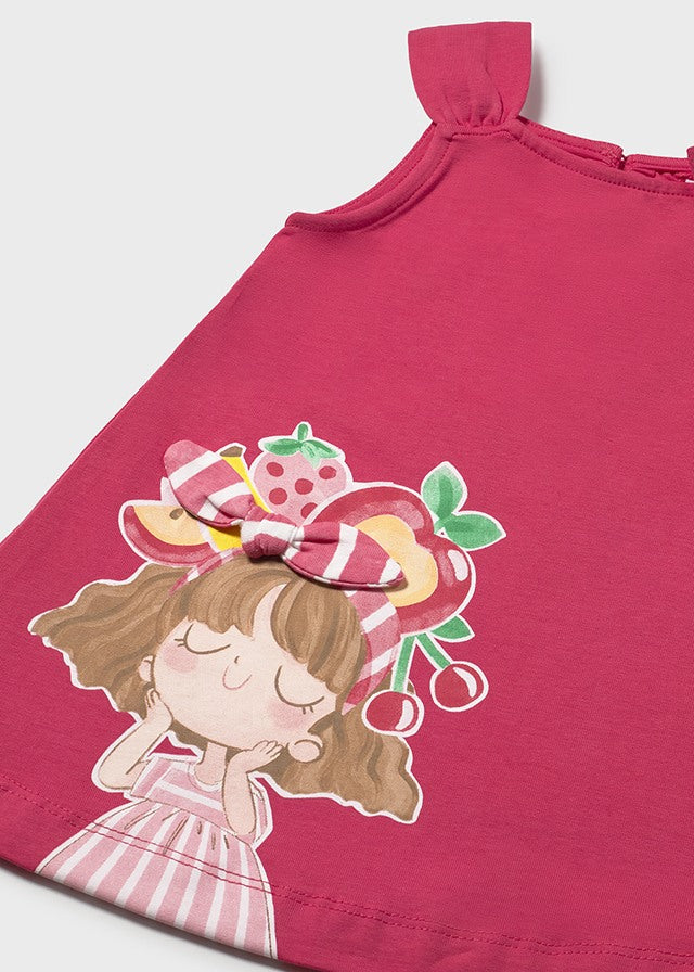Vestito con manica nodo baby girl Mayoral
