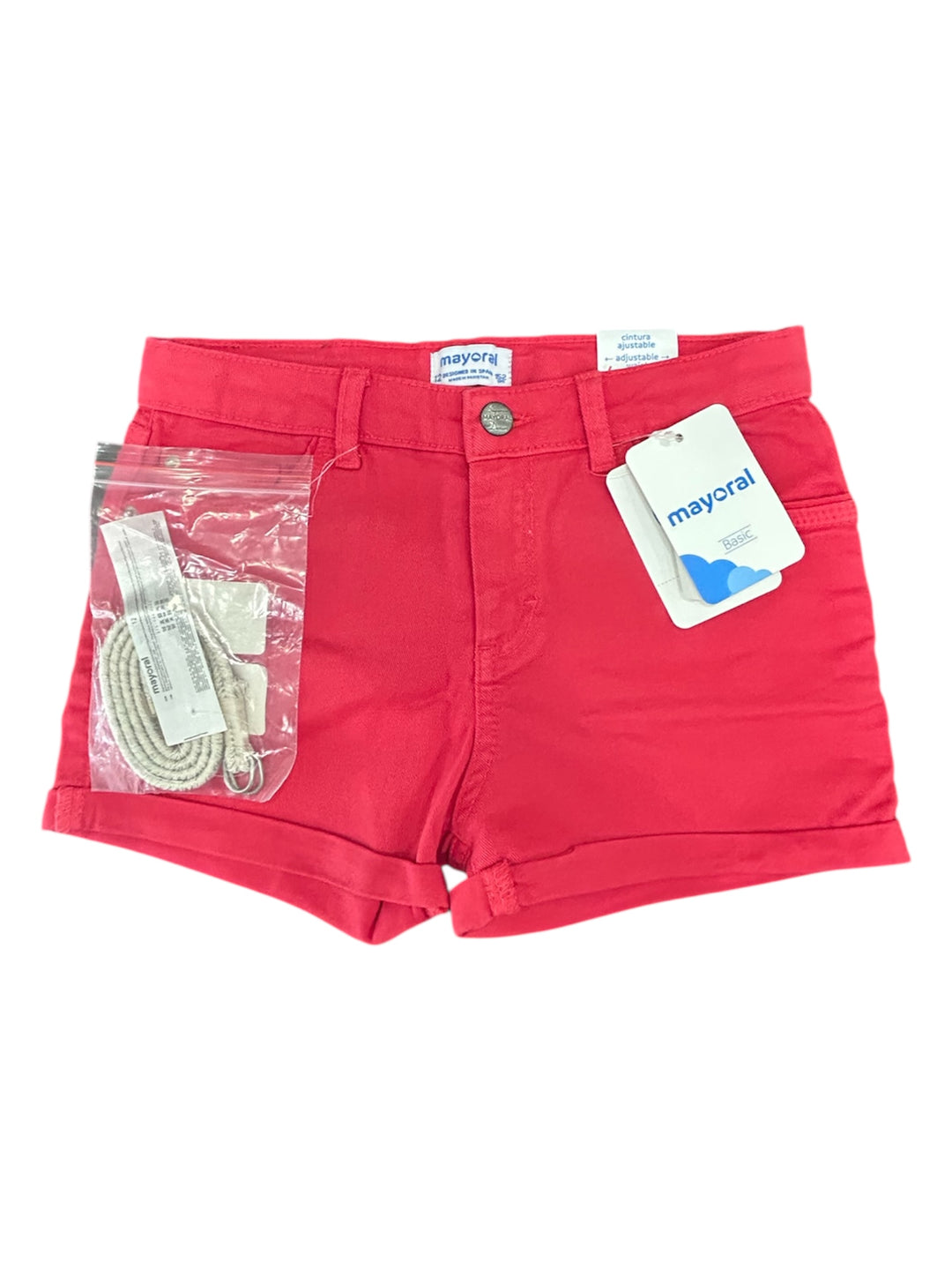 Pantaloncino jeans con cintura ragazza