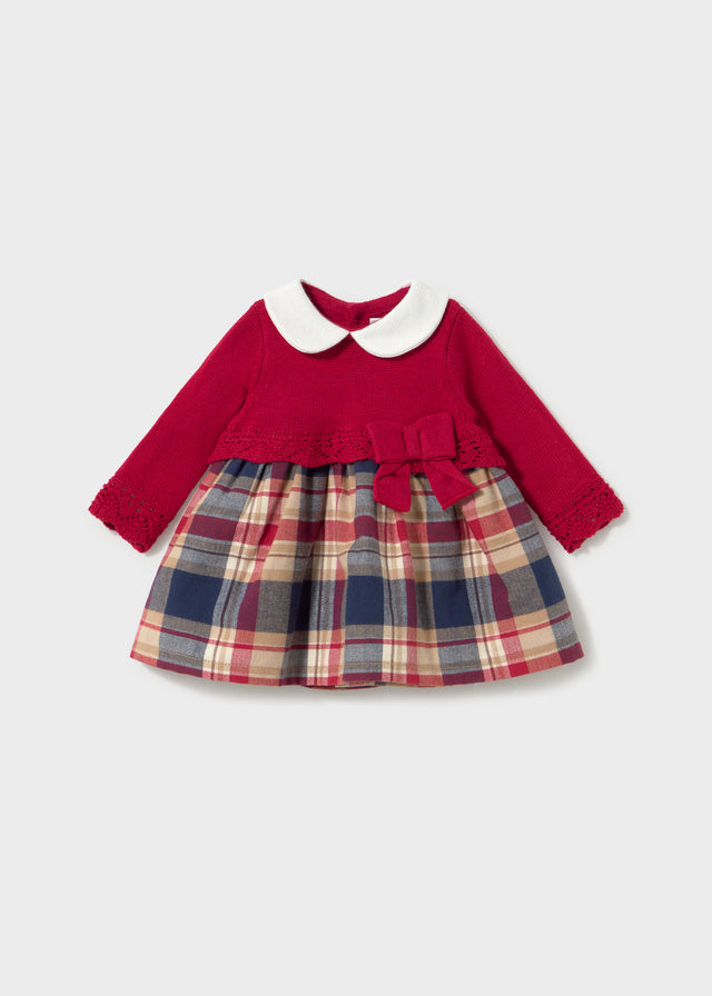 Vestito con corpetto in tricot neonata Mayoral