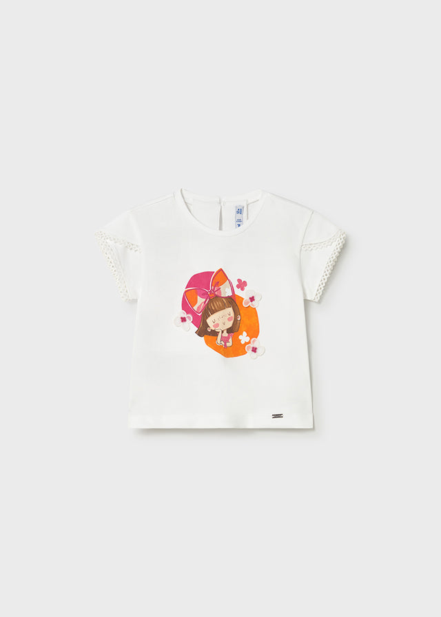 T-shirt con stampa baby girl Mayoral