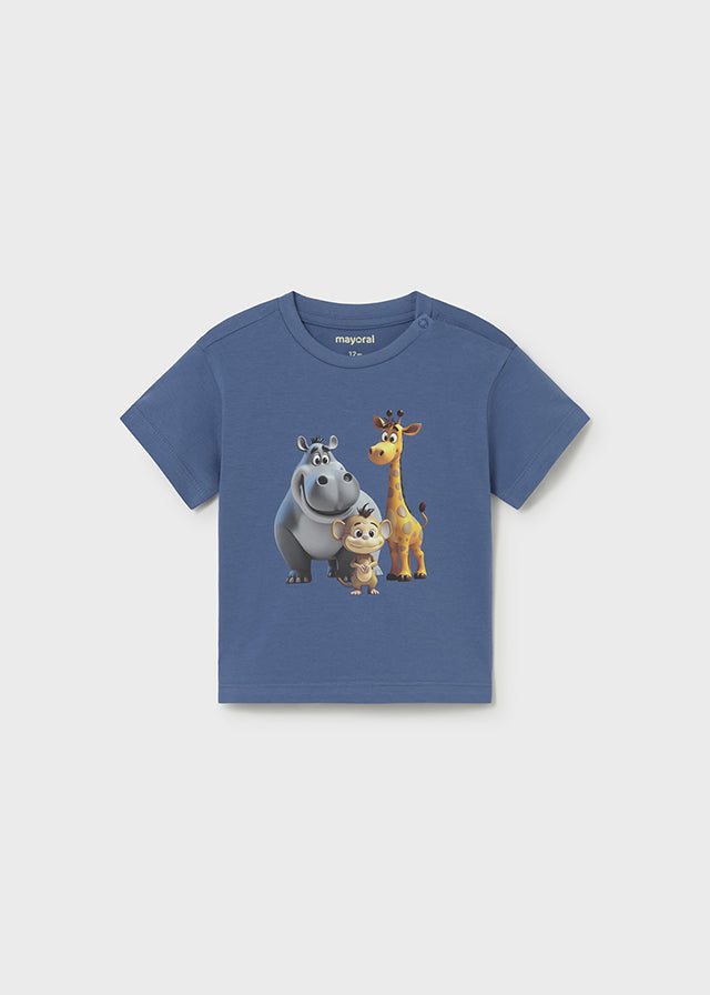 T-shirt con stampa animale baby boy Mayoral