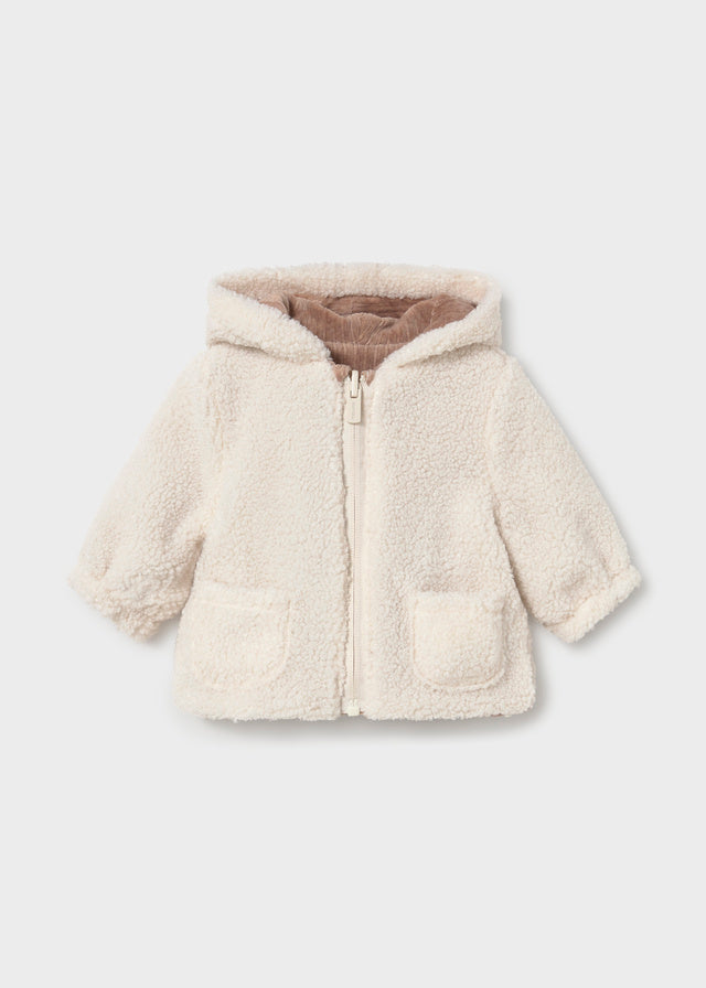 Cappotto reversibile con pelliccia neonato Mayoral