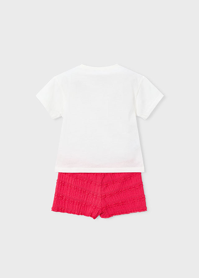 Coordinato short fantasia bambina Mayoral