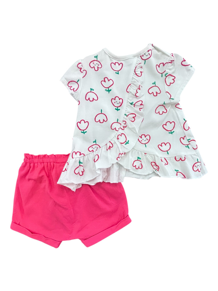 Completo maglietta a maniche corte e pantaloncino neonata Mayoral