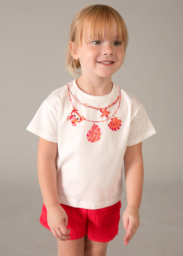 Coordinato short fantasia bambina Mayoral