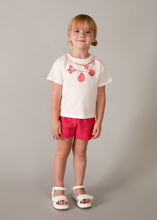 Coordinato short fantasia bambina Mayoral