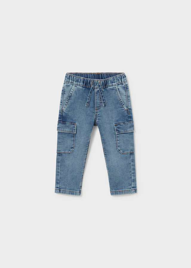 Pantalone soft denim cargo baby boy Mayoral