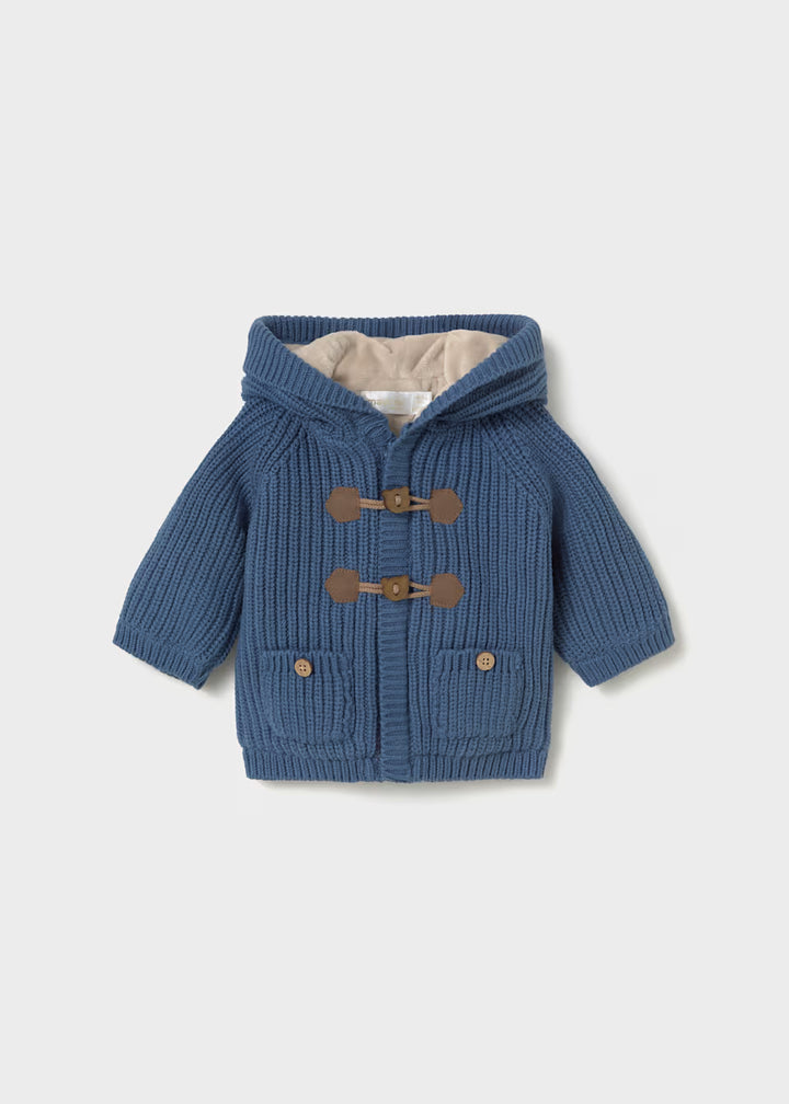 Giaccone in tricot con alamari neonato Mayoral