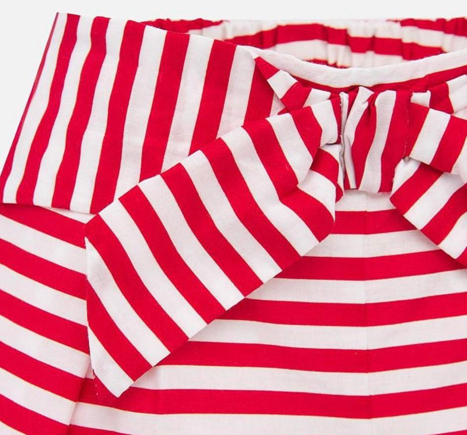 Pantaloncino a righe neonata Mayoral
