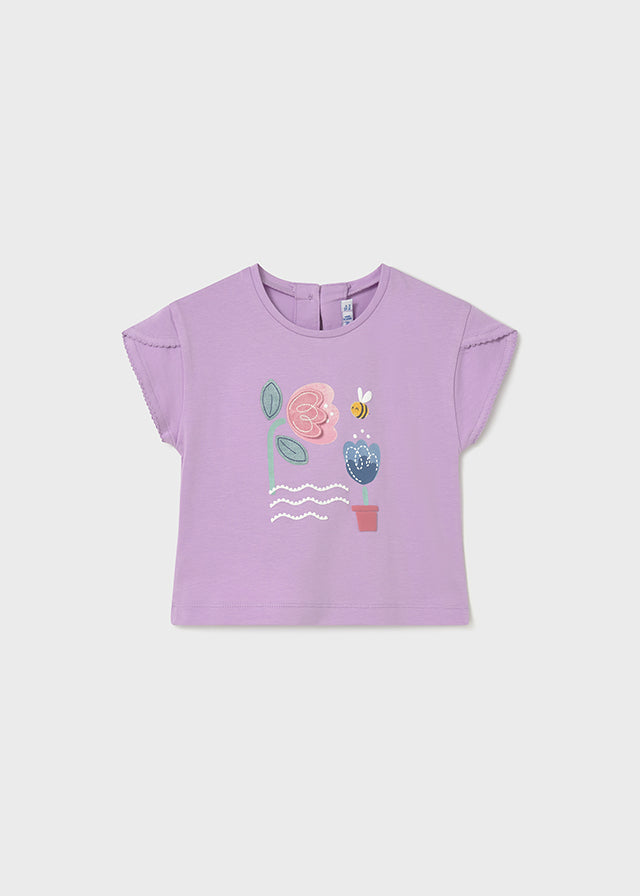 T-shirt con stampa ape baby girl Mayoral