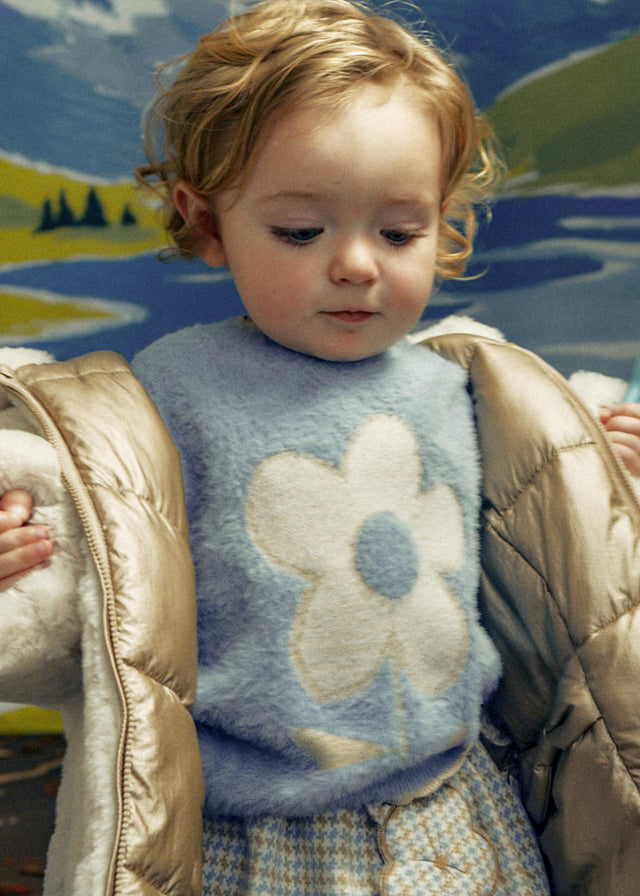 Giubbotto reversibile con pelliccia baby girl Mayoral