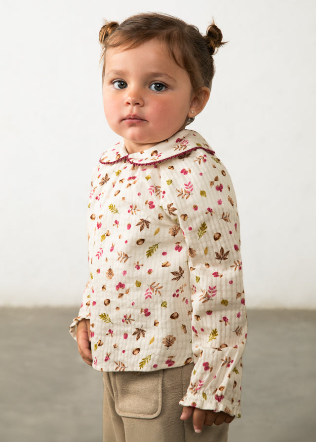Blusa manica lunga stampato baby girl Mayoral