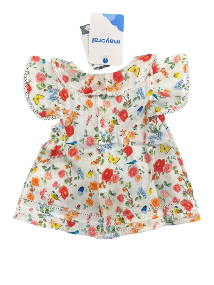 Camicia mezza manica fiori Mayoral