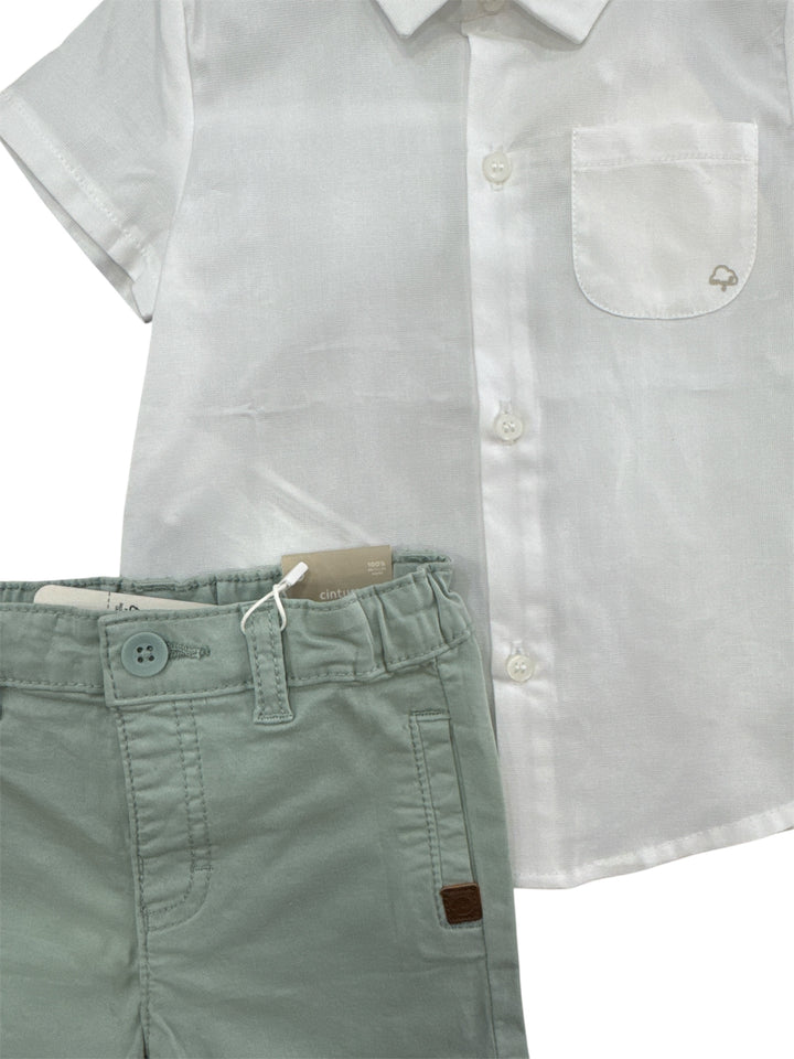 Completo camicia e pantaloncino neonato Mayoral