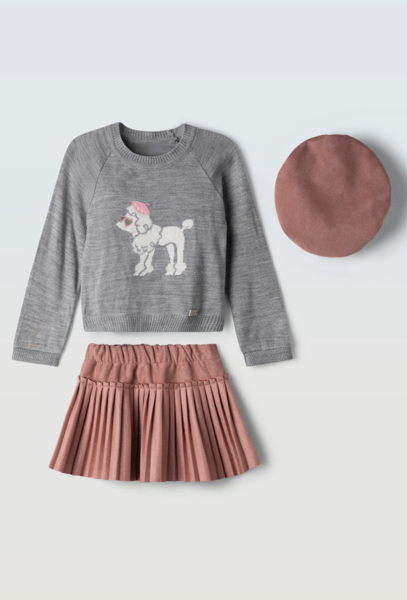 Completo 3 pezzi bambina Ebita