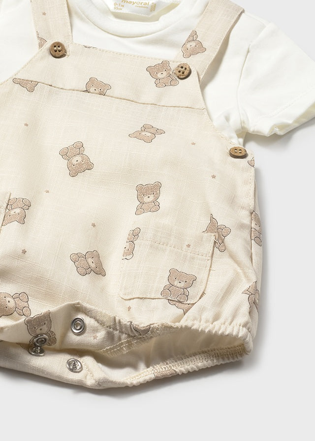 Salopette teddy neonato Mayoral