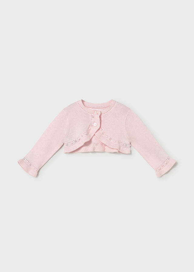 Cardigan in maglia neonata Mayoral