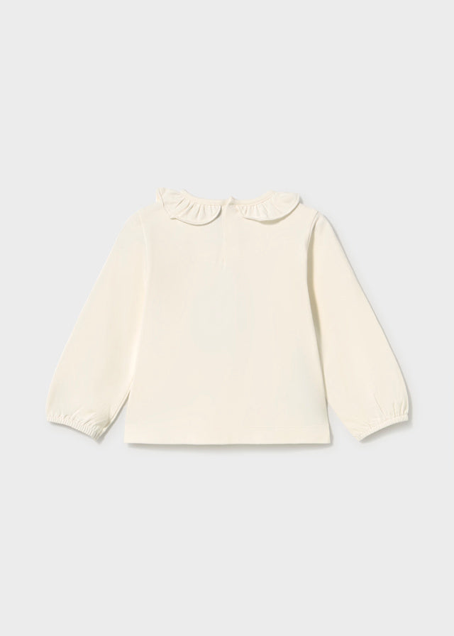 Maglietta manica lunga con colletto baby girl Mayoral