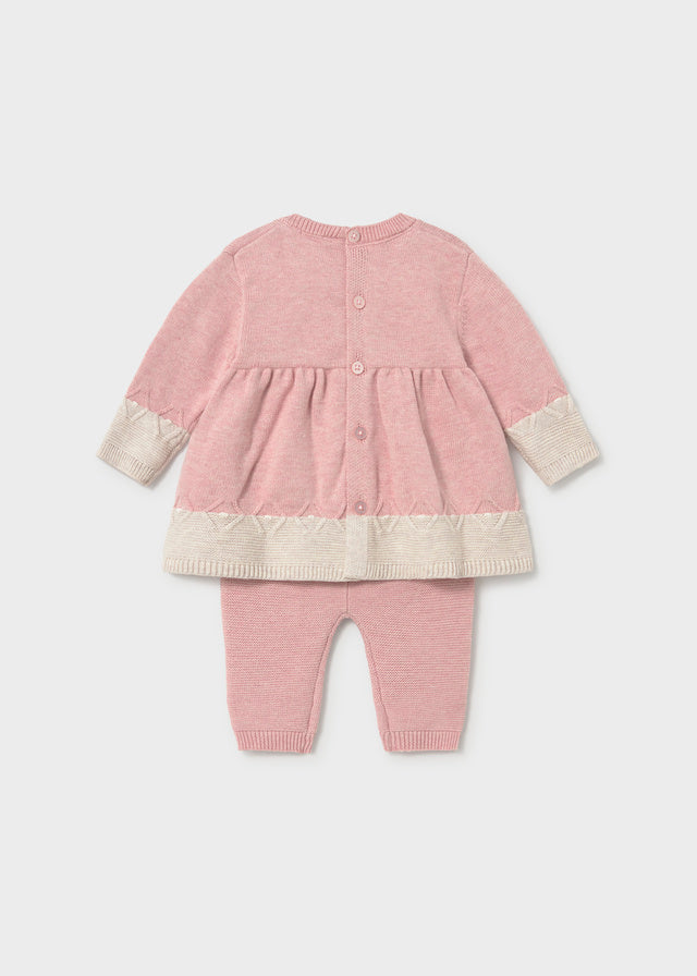 Completo in tricot con maglia e leggings neonata Mayoral