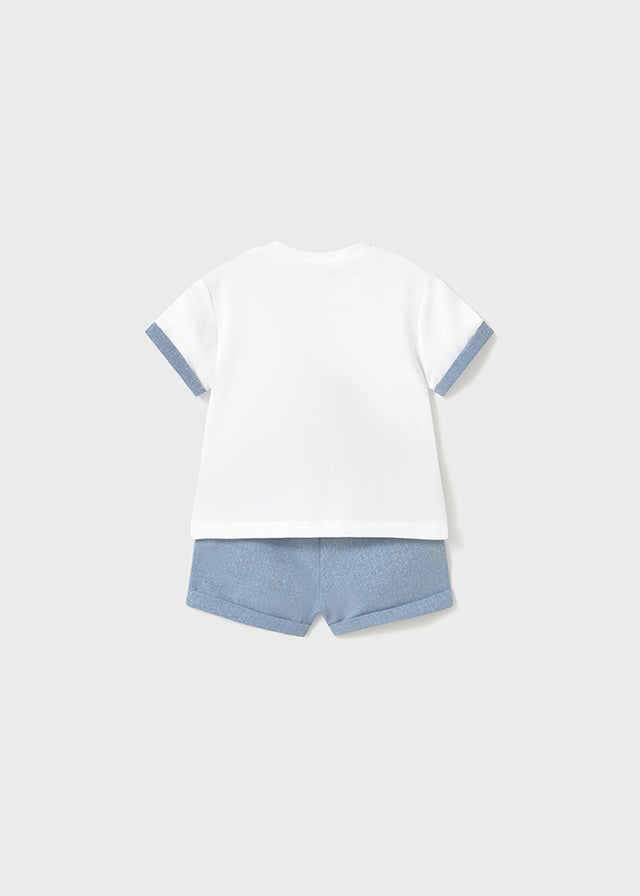 Completo maglietta e pantaloncino neonato Mayoral