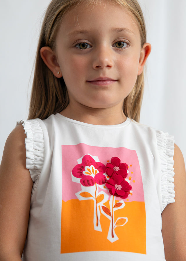 Canotta con stampa bambina Mayoral