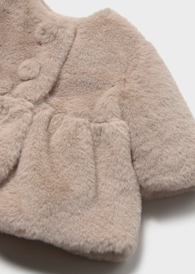 Cappotto in pelliccia neonata Mayoral