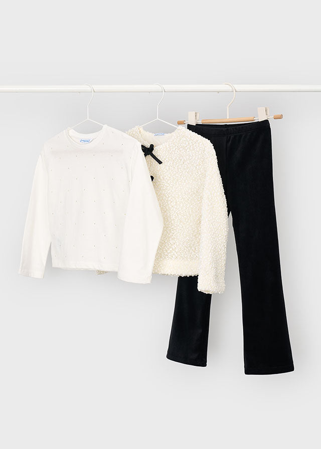 Completo 3 pezzi con leggings bambina Mayoral