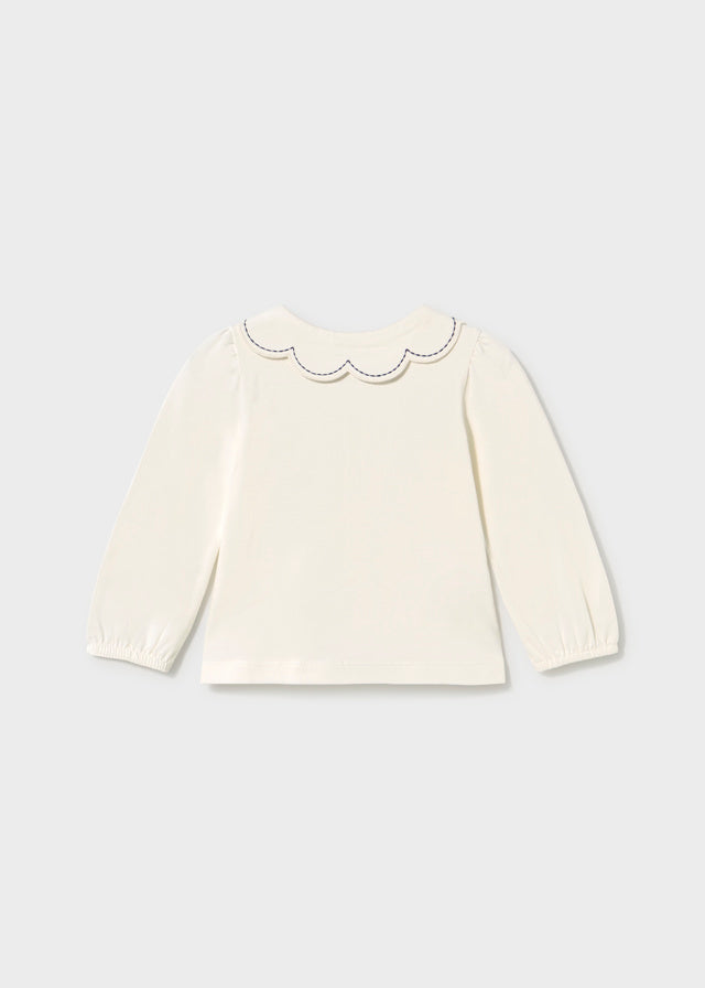Polo manica lunga con colletto baby girl Mayoral