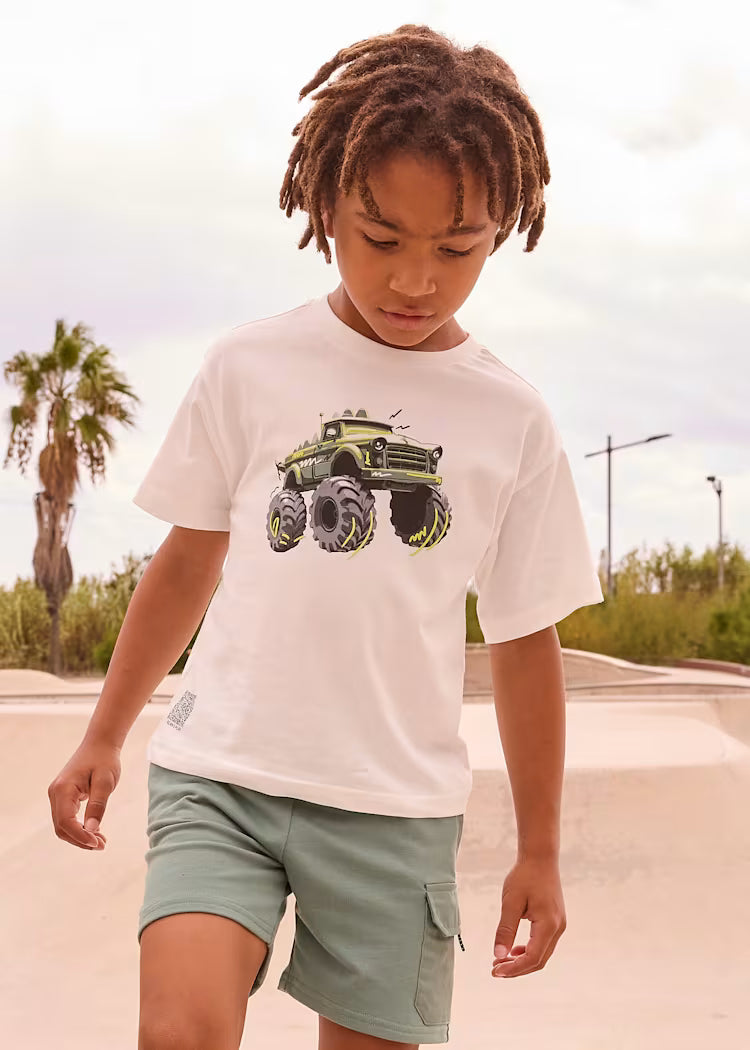 T-shirt con stampa truck bambino Mayoral