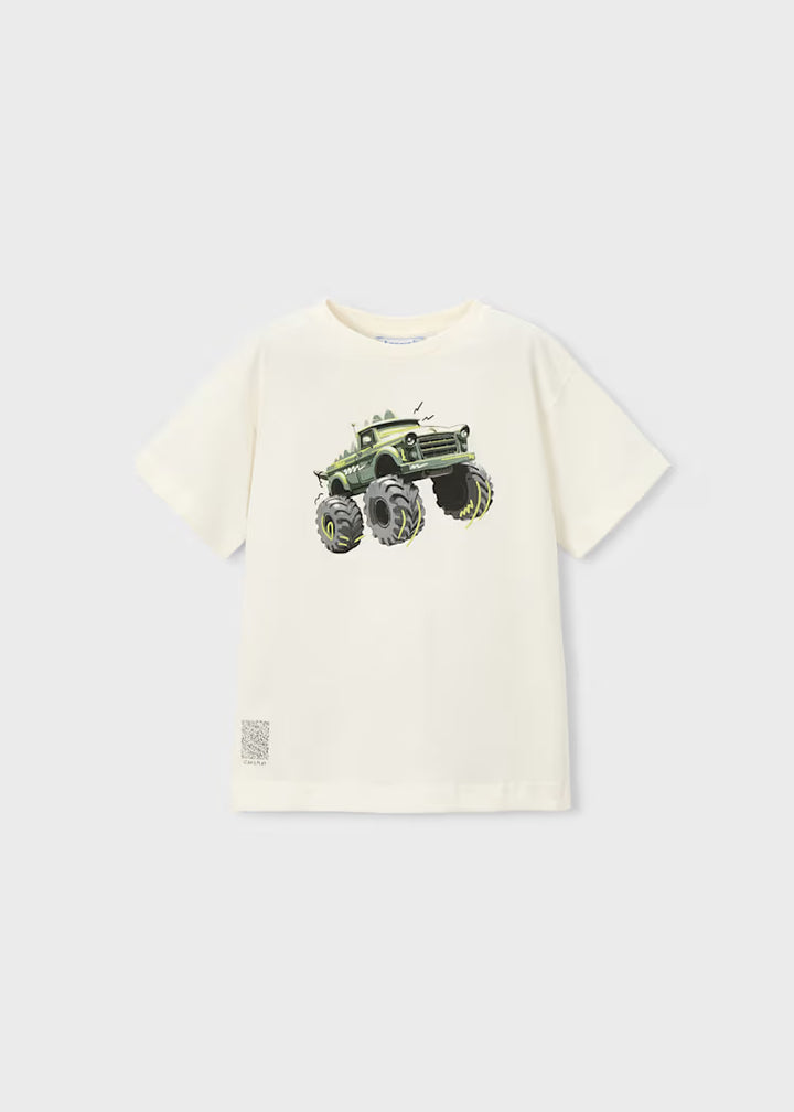 T-shirt con stampa truck bambino Mayoral