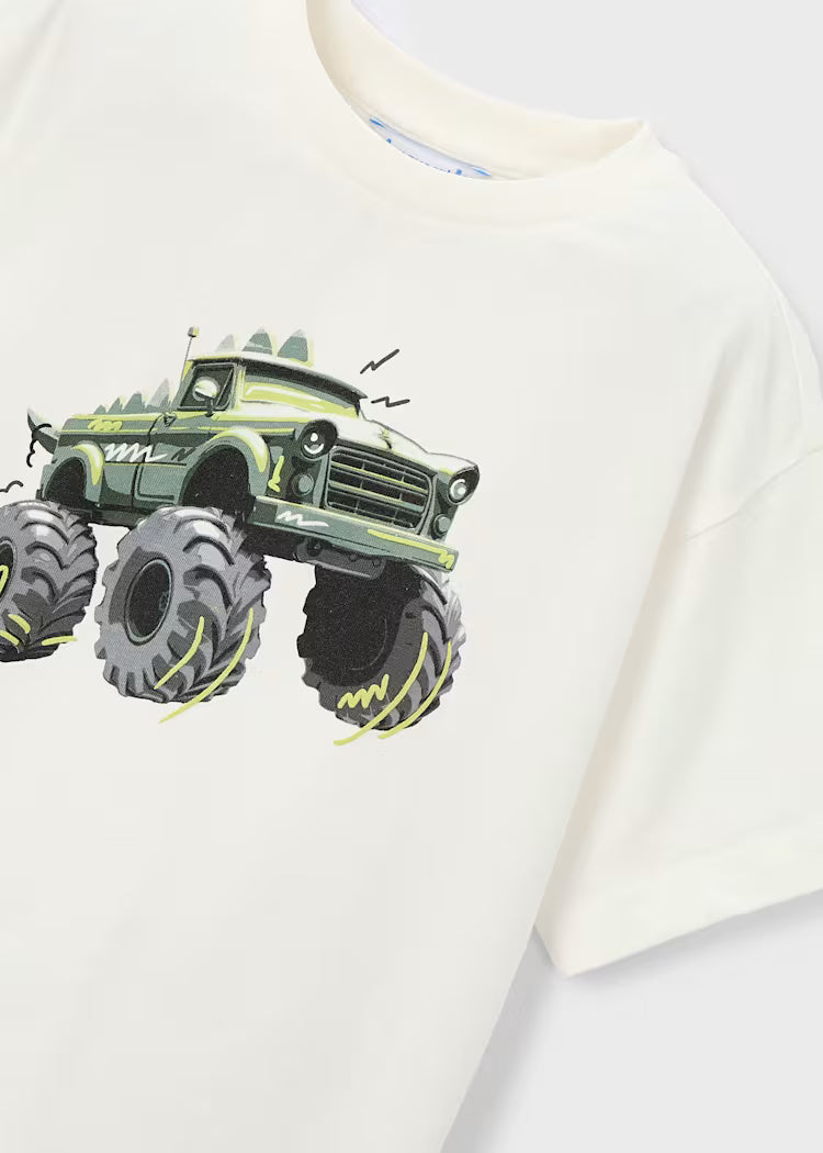T-shirt con stampa truck bambino Mayoral