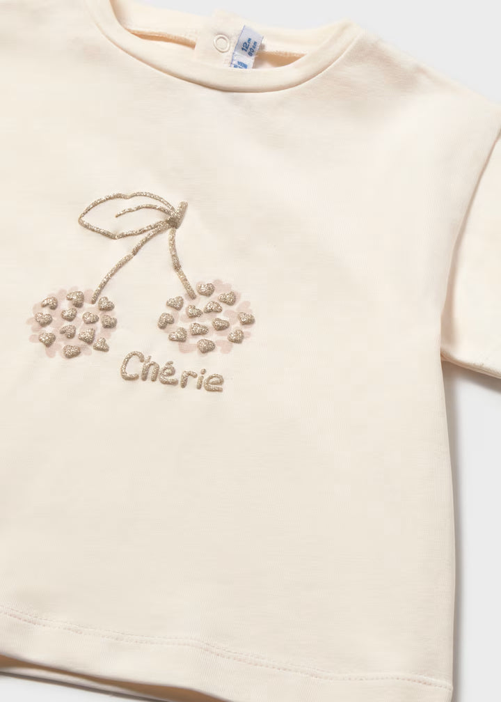 T-shirt cherry baby girl Mayoral