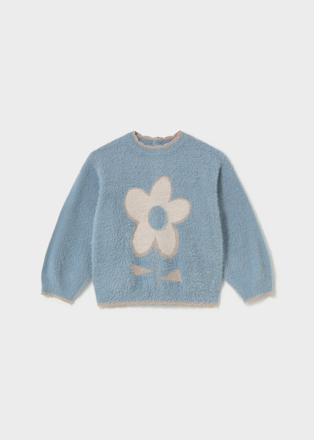 Maglione con fiore girl Mayoral