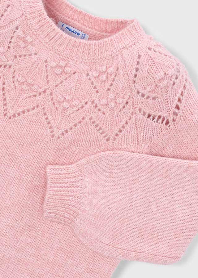 Maglione traforato bambina Mayoral