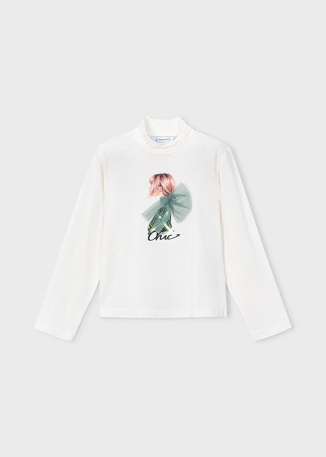 Maglia con collo bambina Mayoral