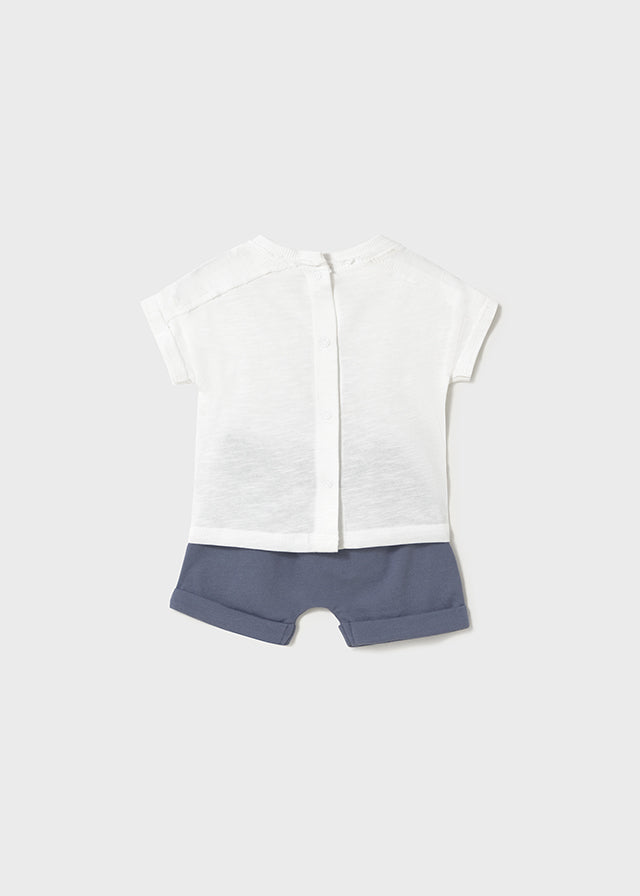 Completo maglietta a maniche corte e pantaloncino neonato Mayoral