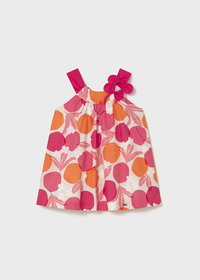 Vestito con stampa fiore baby girl Mayoral