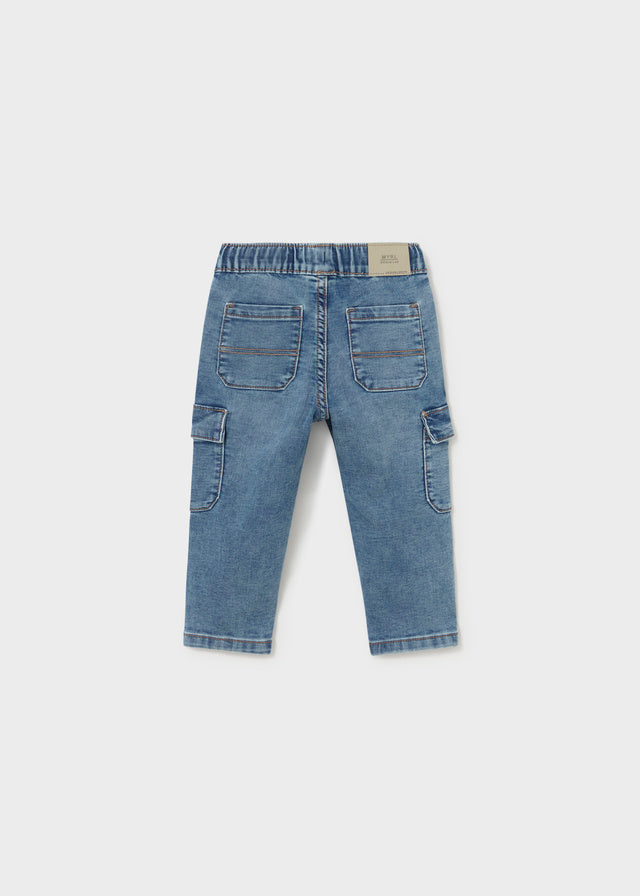 Pantalone soft denim cargo baby boy Mayoral