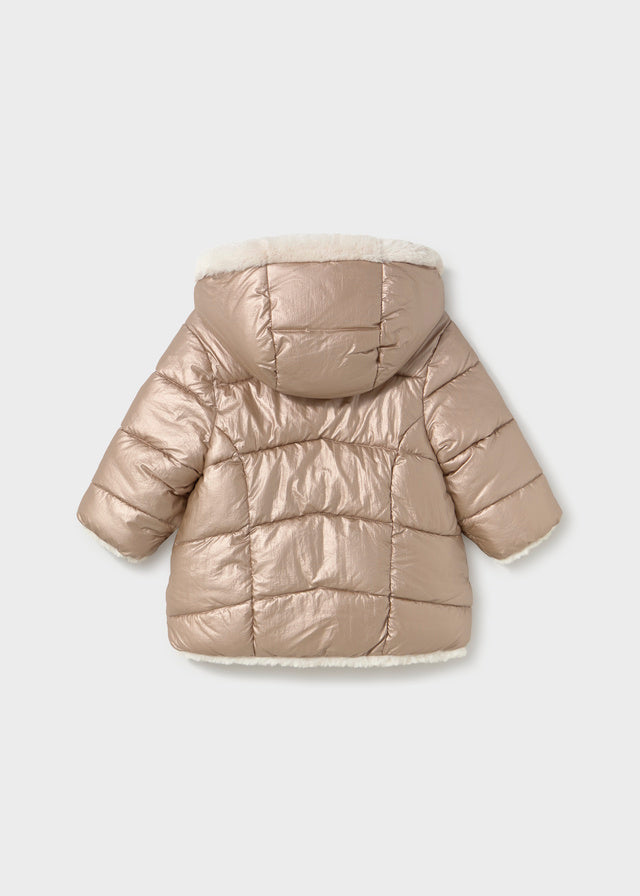 Giubbotto reversibile con pelliccia baby girl Mayoral