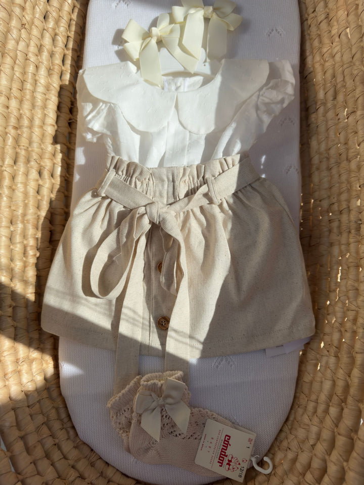 Coordinato in cotone due pezzi baby vip