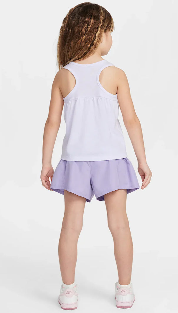 Set canotta con grafica e pantaloncino bambina